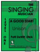 The Singing Musician: Level 1 Unison Singer's Edition cover